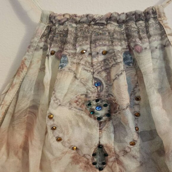 Camilla Electron Libre Back Overlay Top Size Large - Picture 10 of 13